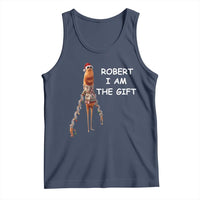 Funny Marcus the Worm in Ugly Christmas Sweater Tank Top Robert I Am the Gift Meme Holiday Humor - Wonder Print Shop