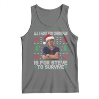 All I Want for Christmas is Steve to Survive Tank Top Stranger Xmas Wishes Fan Gift - Wonder Print Shop