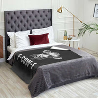 Funny F-Cow-F Cow Attitude Meme Throw Blanket Subtle Sass Farm Fresh Humor - Wonder Print Shop