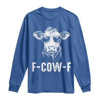 Funny F-Cow-F Cow Attitude Meme Long Sleeve Shirt Subtle Sass Farm Fresh Humor - Wonder Print Shop