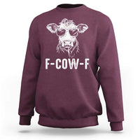Funny F-Cow-F Cow Attitude Meme Sweatshirt Subtle Sass Farm Fresh Humor - Wonder Print Shop