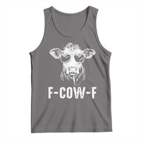 Funny F-Cow-F Cow Attitude Meme Tank Top Subtle Sass Farm Fresh Humor - Wonder Print Shop
