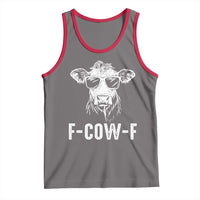 Funny F-Cow-F Cow Attitude Meme Tank Top Subtle Sass Farm Fresh Humor - Wonder Print Shop