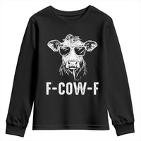 Funny F-Cow-F Cow Attitude Meme Youth Sweatshirt Subtle Sass Farm Fresh Humor - Wonder Print Shop