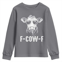 Funny F-Cow-F Cow Attitude Meme Youth Sweatshirt Subtle Sass Farm Fresh Humor - Wonder Print Shop
