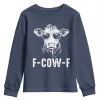 Funny F-Cow-F Cow Attitude Meme Youth Sweatshirt Subtle Sass Farm Fresh Humor - Wonder Print Shop
