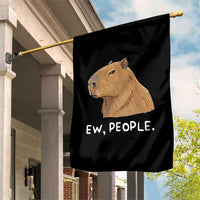 Anti Social Capybara Meme Garden Flag Ew People Sarcastic Funny Introvert Gift - Wonder Print Shop