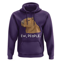 Anti Social Capybara Meme Hoodie Ew People Sarcastic Funny Introvert Gift - Wonder Print Shop