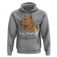 Anti Social Capybara Meme Hoodie Ew People Sarcastic Funny Introvert Gift - Wonder Print Shop