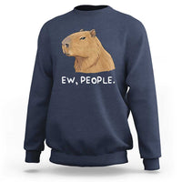 Anti Social Capybara Meme Sweatshirt Ew People Sarcastic Funny Introvert Gift - Wonder Print Shop
