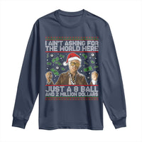 Funny Billy Wish Meme Just A 8 Ball and 2 Million Dollars Long Sleeve Shirt Baby Uncle Ain't Asking for The World - Wonder Print Shop