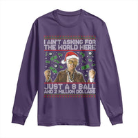 Funny Billy Wish Meme Just A 8 Ball and 2 Million Dollars Long Sleeve Shirt Baby Uncle Ain't Asking for The World - Wonder Print Shop