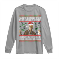 Funny Billy Wish Meme Just A 8 Ball and 2 Million Dollars Long Sleeve Shirt Baby Uncle Ain't Asking for The World - Wonder Print Shop
