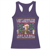Funny Billy Wish Meme Just A 8 Ball and 2 Million Dollars Racerback Tank Top Baby Uncle Ain't Asking for The World - Wonder Print Shop