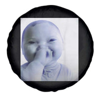 Funny Tuff Baby Giggling Meme Spare Tire Cover Viral AI Niche Baby Holding Laugh Photo - Wonder Print Shop