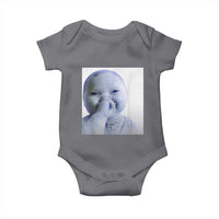 Funny Tuff Baby Giggling Meme Baby Onesie Viral AI Niche Baby Holding Laugh Photo - Wonder Print Shop