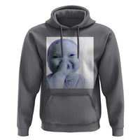 Funny Tuff Baby Giggling Meme Hoodie Viral AI Niche Baby Holding Laugh Photo - Wonder Print Shop