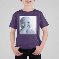 Funny Tuff Baby Giggling Meme T Shirt For Kid Viral AI Niche Baby Holding Laugh Photo - Wonder Print Shop