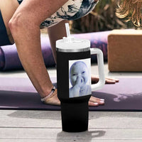 Funny Tuff Baby Giggling Meme Tumbler With Handle Viral AI Niche Baby Holding Laugh Photo - Wonder Print Shop