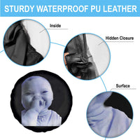 Funny Tuff Baby Giggling Meme Spare Tire Cover Viral AI Niche Baby Holding Laugh Face - Wonder Print Shop