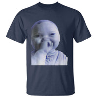 Funny Tuff Baby Giggling Meme T Shirt Viral AI Niche Baby Holding Laugh Face - Wonder Print Shop