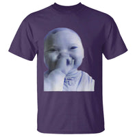 Funny Tuff Baby Giggling Meme T Shirt Viral AI Niche Baby Holding Laugh Face - Wonder Print Shop
