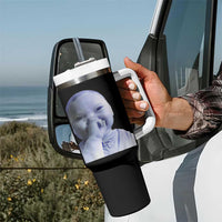 Funny Tuff Baby Giggling Meme Tumbler With Handle Viral AI Niche Baby Holding Laugh Face - Wonder Print Shop