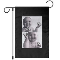 Funny Tuff Baby 67 Meme Garden Flag Viral AI Niche Baby Six Seven Hand Gesture - Wonder Print Shop
