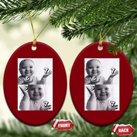 Funny Tuff Baby 67 Meme Ceramic Ornament Viral AI Niche Baby Six Seven Hand Gesture - Wonder Print Shop