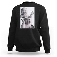 Funny Tuff Baby 67 Meme Sweatshirt Viral AI Niche Baby Six Seven Hand Gesture - Wonder Print Shop