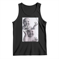 Funny Tuff Baby 67 Meme Tank Top Viral AI Niche Baby Six Seven Hand Gesture - Wonder Print Shop