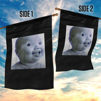 Funny Tuff Baby Side Eye Meme Garden Flag Viral AI Niche Baby Face Reaction - Wonder Print Shop