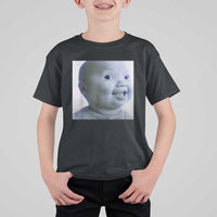 Funny Tuff Baby Side Eye Meme T Shirt For Kid Viral AI Niche Baby Face Reaction - Wonder Print Shop