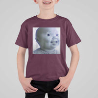 Funny Tuff Baby Side Eye Meme T Shirt For Kid Viral AI Niche Baby Face Reaction - Wonder Print Shop