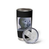 Funny Tuff Baby Side Eye Meme Tumbler Cup Viral AI Niche Baby Face Reaction - Wonder Print Shop