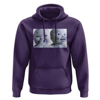 Funny Double Trouble Tuff Baby Meme Hoodie Viral AI Niche Baby Holding Laugh Duo Reaction - Wonder Print Shop