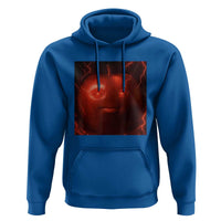 Evil Freaky Apple Meme Hoodie Creepy Dark AI Fruit Face With Glowing Eyes - Wonder Print Shop