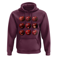 Funny Freaky Apple Faces Meme Graphic Hoodie Surreal Weird AI Fruit Emotions - Wonder Print Shop