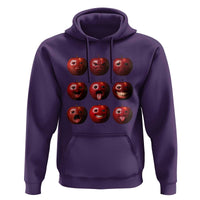 Funny Freaky Apple Faces Meme Graphic Hoodie Surreal Weird AI Fruit Emotions - Wonder Print Shop