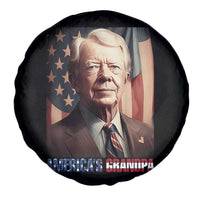 39th President Jimmy Carter Spare Tire Cover America's Grandpa Presidents' Day USA Flag Vintage