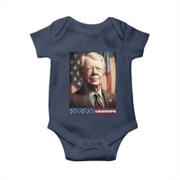 39th President Jimmy Carter Baby Onesie America's Grandpa Presidents' Day USA Flag Vintage