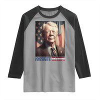 39th President Jimmy Carter Raglan Shirt America's Grandpa Presidents' Day USA Flag Vintage