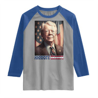 39th President Jimmy Carter Raglan Shirt America's Grandpa Presidents' Day USA Flag Vintage