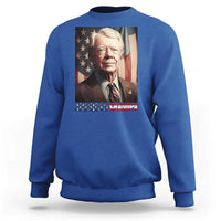39th President Jimmy Carter Sweatshirt America's Grandpa Presidents' Day USA Flag Vintage