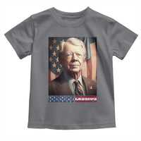 39th President Jimmy Carter Toddler T Shirt America's Grandpa Presidents' Day USA Flag Vintage