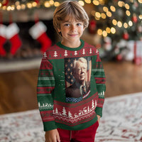 39th President Jimmy Carter Knitted Sweatshirt America's Grandpa Presidents' Day USA Flag Vintage