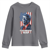 39th President Jimmy Carter Youth Sweatshirt True American Hero US Flag Presidents' Day