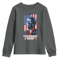 39th President Jimmy Carter Youth Sweatshirt True American Hero US Flag Presidents' Day