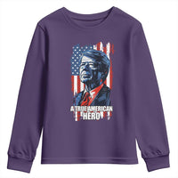 39th President Jimmy Carter Youth Sweatshirt True American Hero US Flag Presidents' Day
