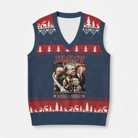 39th President Jimmy Carter V-Neck Knit Sweater Vest A Legacy Of Peace And Humanity USA Legacy - Wonder Print Shop